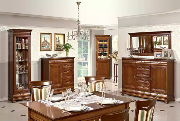 Šuplíky z masivního dubového dřeva komody Skříň s komodou s masivním dřevem Echtholz Szkafander