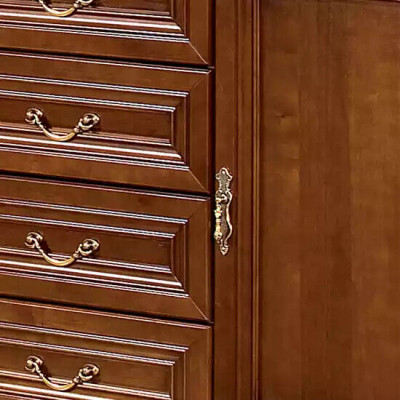 Šuplíky z masivního dubového dřeva komody Skříň s komodou s masivním dřevem Echtholz Szkafander