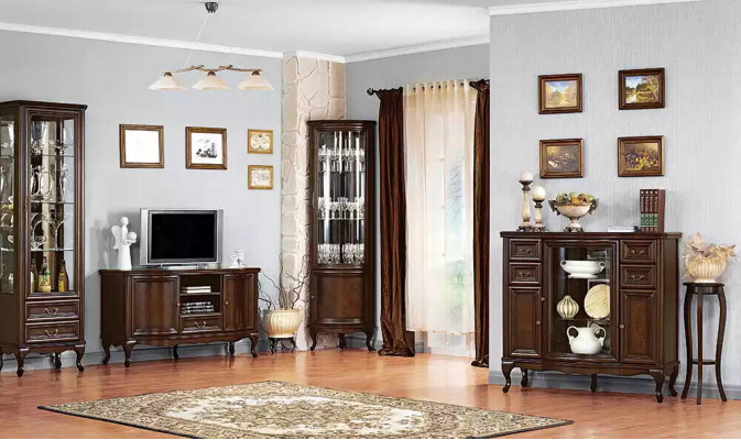 TV stojan RTV Lowboard obývací stěna komoda dřevo moderní design