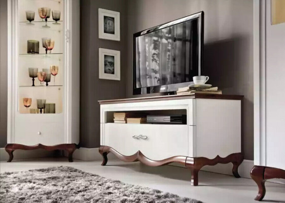 TV stojan RTV nízká skříňka Sideboard dřevo Moderní obývací pokoj nábytek