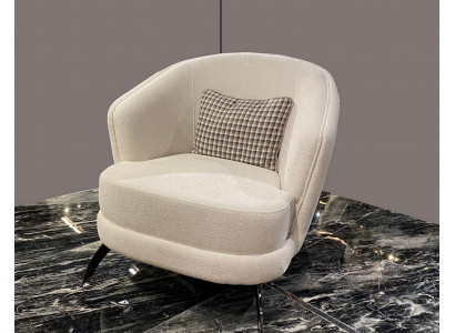 Designer klubová klubová židle béžová Luxus Relax pro obývací pokoj