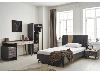 Ložnice Luxusní stylová sada ložnice postel regál na knihy