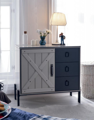 Dřevo Moderní Design Komody Komoda Skříň Vysoká skříň Šuplíky Nová