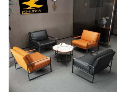elegantní 4x křeslo polstrované sedadlo moderní design kůže křeslo lounge luxusní