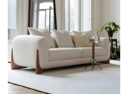 Sedačka 3místná Bílá Vysoká Kvalita Potahové Sedací Soupravy Design Textilie Nová Moderní