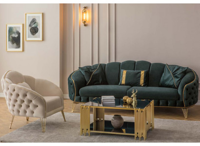 Moderní obývací pokoj nastavit pohovka 3místná křeslo látkové křeslo obývací pokoj nové