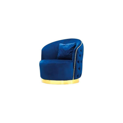 Modrý Chesterfield křeslo obývací pokoj Okrouhlá křesla Designér Jednosedadlo. xlnabytek.cz