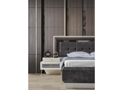 Elegantní noční stolek ložnice nerezová noční konzole moderní nábytek
