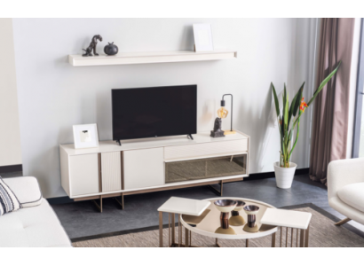 Elegantní stěnová jednotka Designer TV Lowboard Moderní regály Robustní nábytek