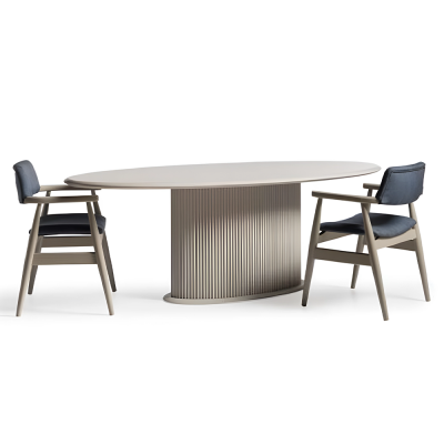 Luxus jídelní stůl jídelní stůl Dřevěný Beige jídelní pokoj stůl z masivu.