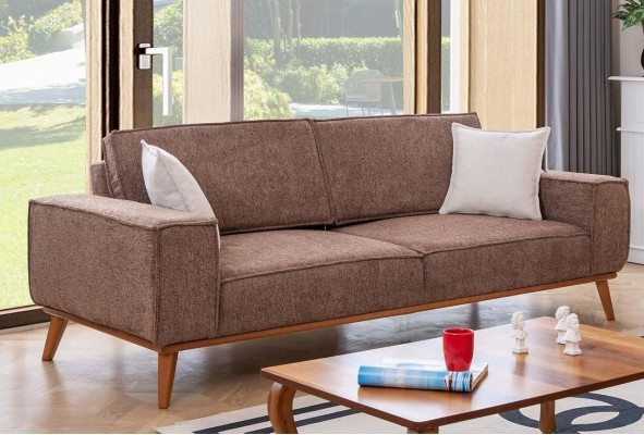 Obývací pokoj Beige třímístná sedací souprava Luxusní bílý jednolůžkový křeslo, 2 kusy.