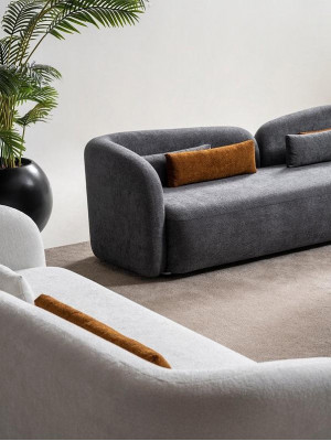 Sofa sestava x2 3místné pohovky 1 osoba Moderní kompletní set potahových souprav