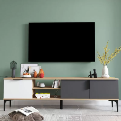 Lowboard RTV TV-Stand Moderní design Obdélníkový dřevěný materiál Luxusní design