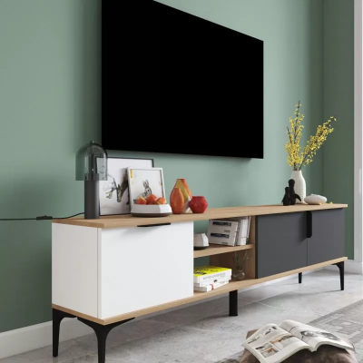Lowboard RTV TV-Stand Moderní design Obdélníkový dřevěný materiál Luxusní design