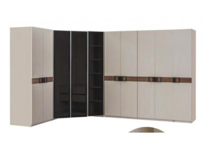Moderní bílá rohová skříň, designový regál, dřevěná skříň, luxusní nábytek