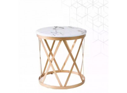Obývací pokoj konferenční stolek zlato Moderní nábytek Materiál nerezová ocel Design nový