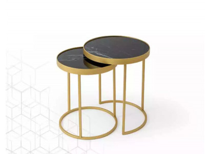 Stůl vedle zlato obývací pokoj nábytek Materiál nerezová ocel Design nový