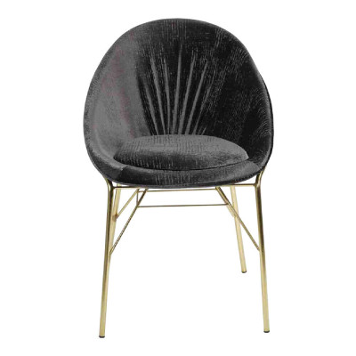Design Černá židle Bez loketní opěrky Jídelna Moderní nábytek Luxus Nové židle