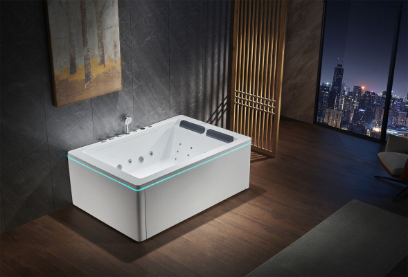 Whirlpool Eckbadewanne Badewanne Wanne Spa Home 2 Personen Whirlwanne Whirlwanne