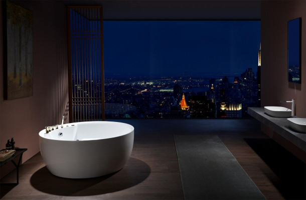 Indoor Whirlpool Badewanne Whirlwanne Wasserstrahlen Spa Wanne Relax