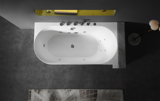 Acryl Whirlwanne Indoor Whirlpool Badewanne Home Spa Weiß