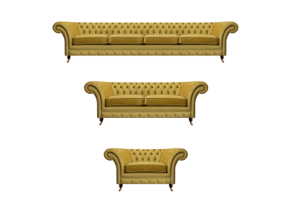 Nábytek pohovka s nádechem luxusu Chesterfield obývací pokoj kompletní.