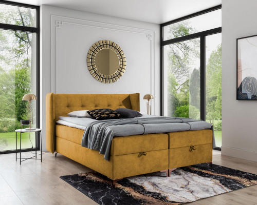 Postel 160x200cm Luxus Design Nábytek Ložnice Boxspring Postel Nový