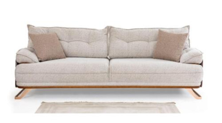 Třísedák pohovka 3místná Pohovka Potahová pohovka Beige Moderní