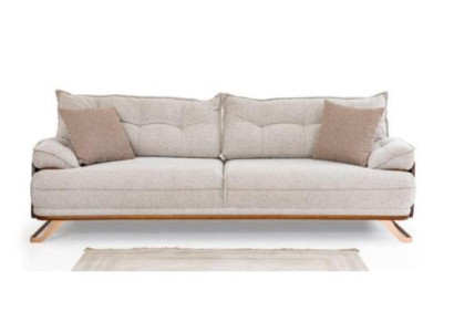 Třísedák pohovka 3místná Pohovka Potahová pohovka Beige Moderní