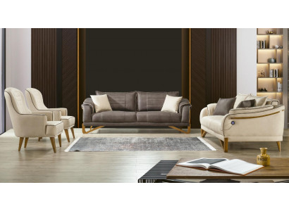 Sofa Set Sedací souprava 3+3+1+1 sedadlo Doplňky nábytku sedací polštář 4 ks