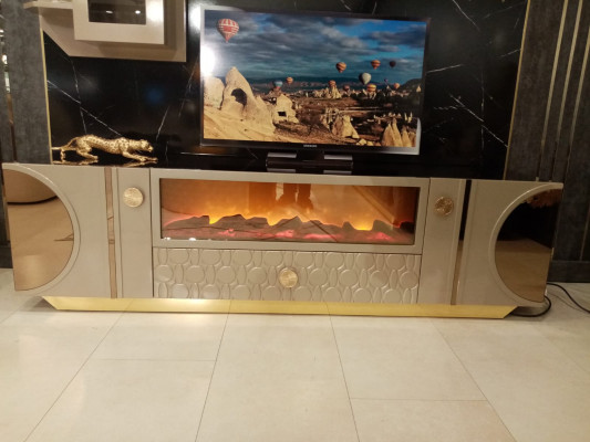 Luxus nízka RTV police Sideboard TV komoda TV stojan Skříň Nábytek Nový