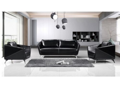Sofa sada 3+1+1 sedačky Kožená pohovka Pohovka Obývací souprava Souprava Design Moderní