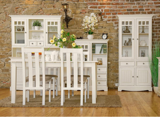 Dům Vitrina Komody XL Regál Loft Vitrina Komodní skříň Nábytek