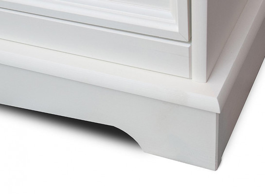 Klasický nábytek do obývacího pokoje Bílý Hnědý Dřevo Vitrína Skříň Nábytek