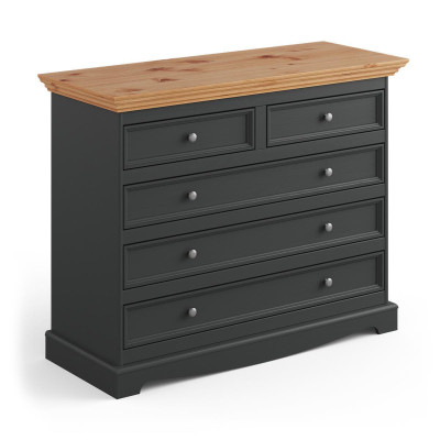 Kommode Luxus Kommoden Landhaus Design Möbel Polster Holz Konsole Schwarz Board