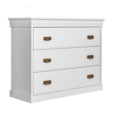 Komoda Sideboard Komody Sejdbyrty 3 šuplíky Vysoká skříň Skříň Nové Dřevo