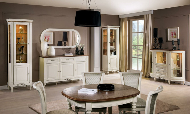 Vitrína Skříň Klasické vitríny obývacího pokoje Skříně do obývacího pokoje