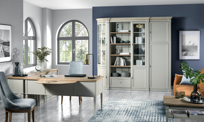 Nástěnné skříně a nábytek designérů pro vestavbu a přístav koutové skříně