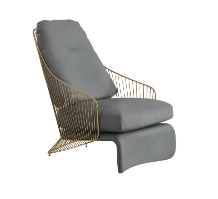 Luxus Designer Relaxsessel Lounge Club Sessel Leder Edelstahl Designmöbel  Luxus designérský relaxační křeslo klubové křeslo kůže nerez designový nábytek