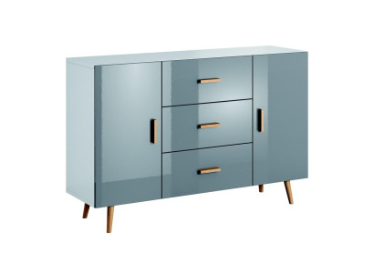 Komoda Brillo, dřevěné komody, skříň, sideboard, obývací pokoj, vysoká skříň, příborník.