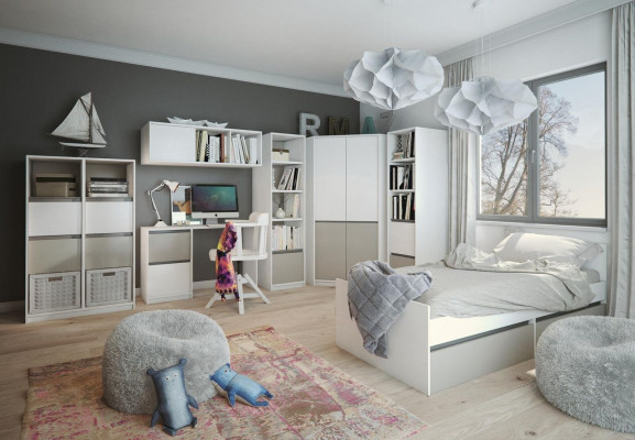 Skříň moderního stylu Skříně Víceúčelová Regál Šatní skříň Ložnice Dřevo