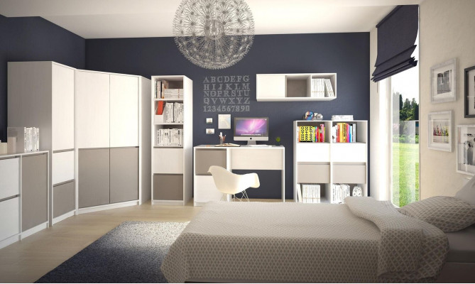 Skříň moderního stylu Skříně Víceúčelová Regál Šatní skříň Ložnice Dřevo