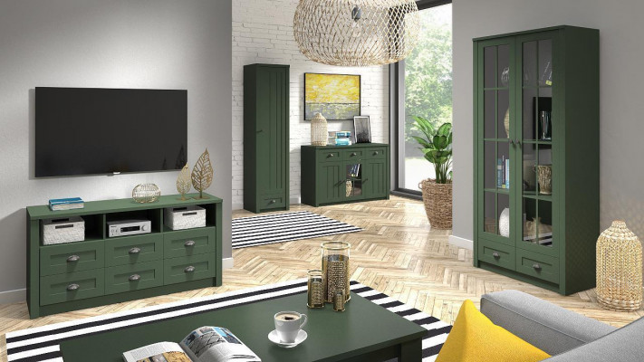Designérová komoda z masivního dřeva skříňky skříně dřevo sideboard nábytek nový