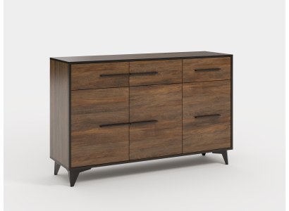 Komoda Návrhář komod Komodní skříň Skříň Design Dřevo Regál Hnědý