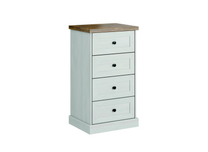 Landhaus Stil Möbel Hoch Kommode Schrank Designer Schränke Weiß Sideboard