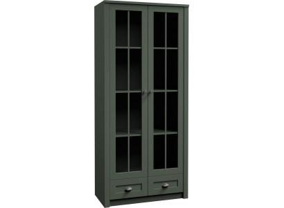 Venkovská vitrína Vitrínová skříň Ruční práce Obývací pokoj Skříň Dřevěná vitrína Nový