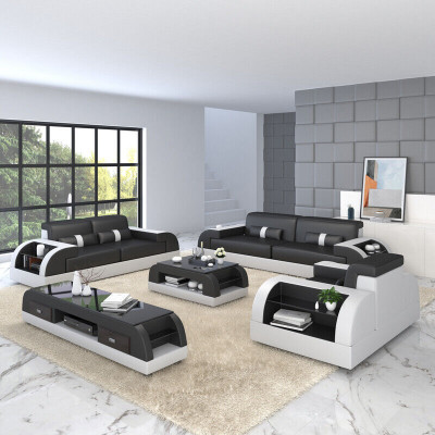 Sofa set 32 míst souprava pohovka polstrovaná kůže polstrovaná souprava skupiny