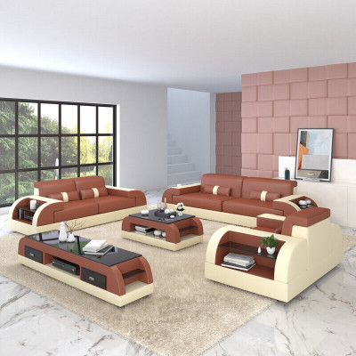 Sofa set 32 míst souprava pohovka polstrovaná kůže polstrovaná souprava skupiny