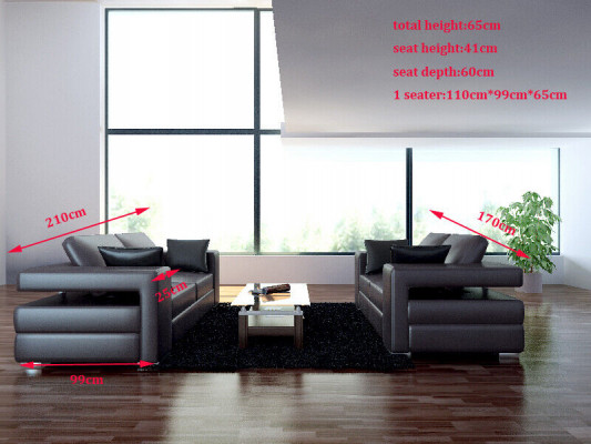 Sofa sestava 32 míst křeslo pohovka potah sada moderní pohovky