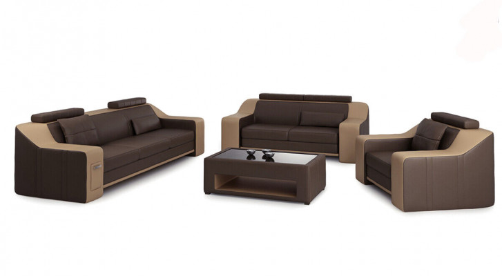 Sofa Souprava gaučů 3+2 místná sada Designový potah na gauč Moderní souprava